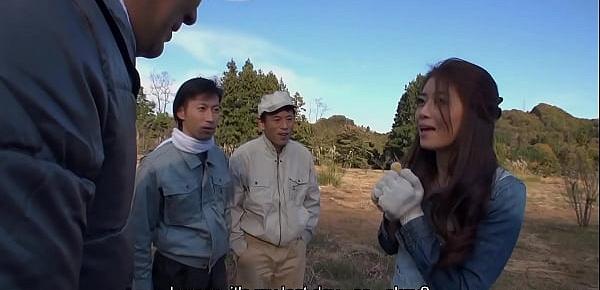  Japanese minx  Maki Hojo had wild group sex outdoors  uncensored